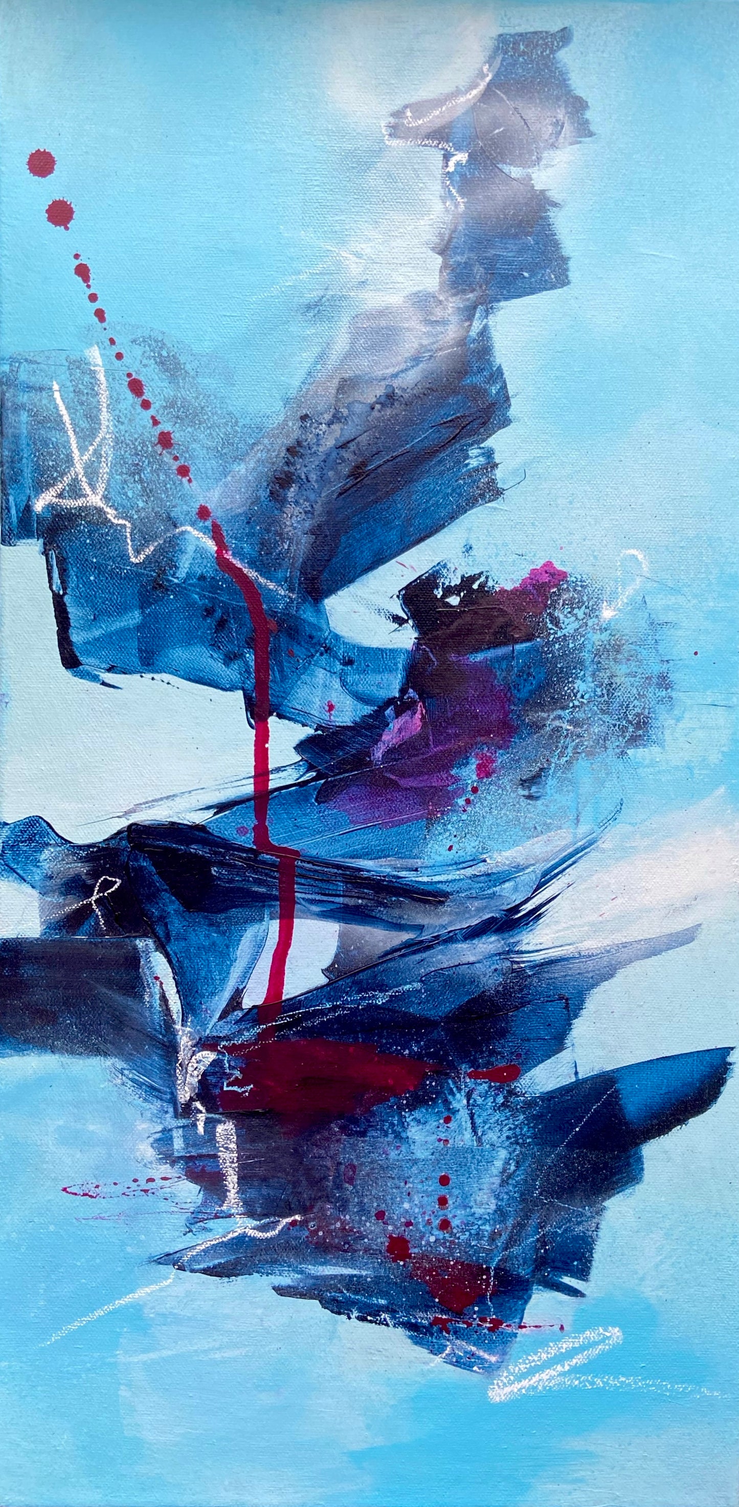 Slipping Between Moments 20" x 10"