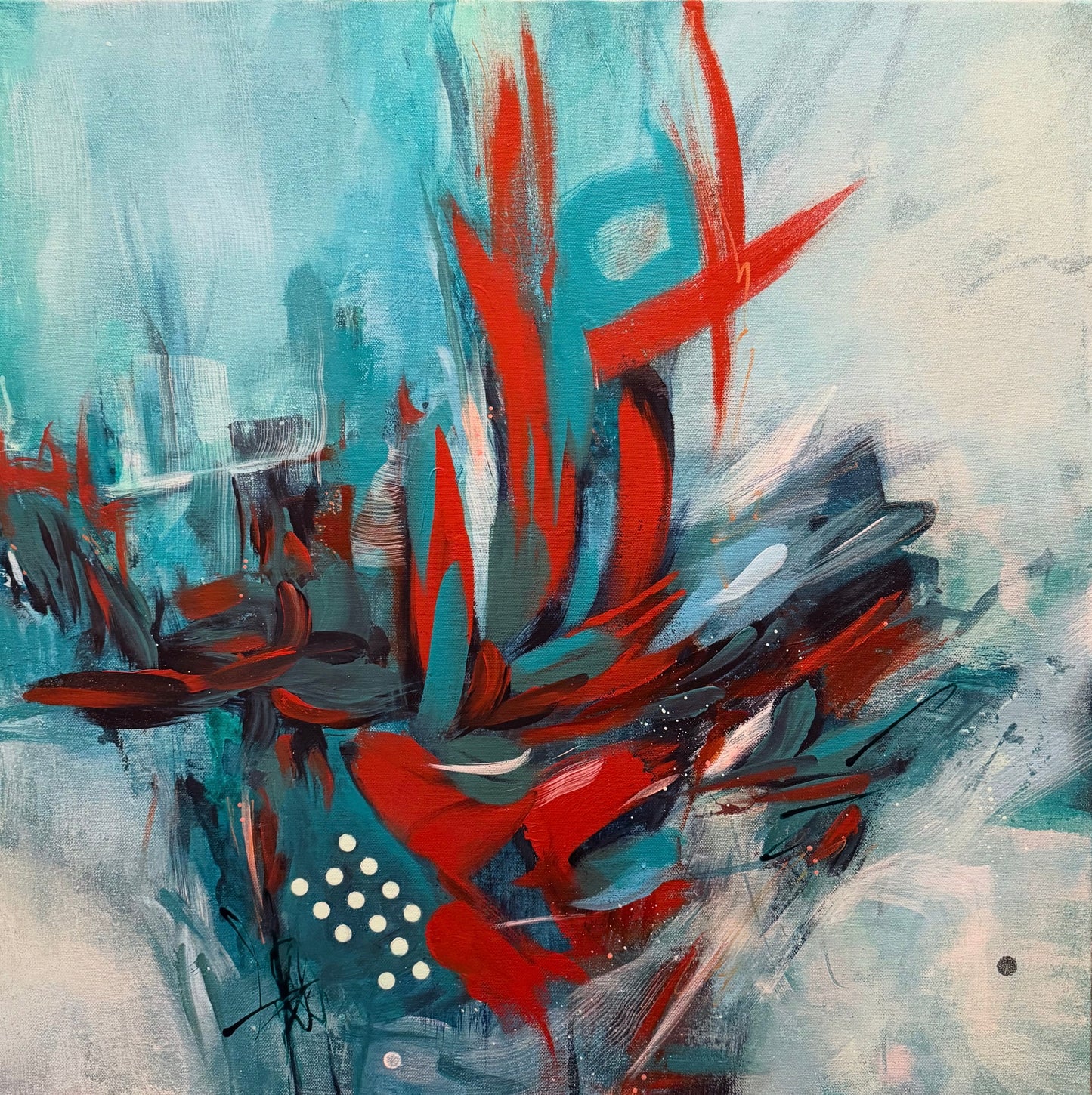 Calico 24" x 24"