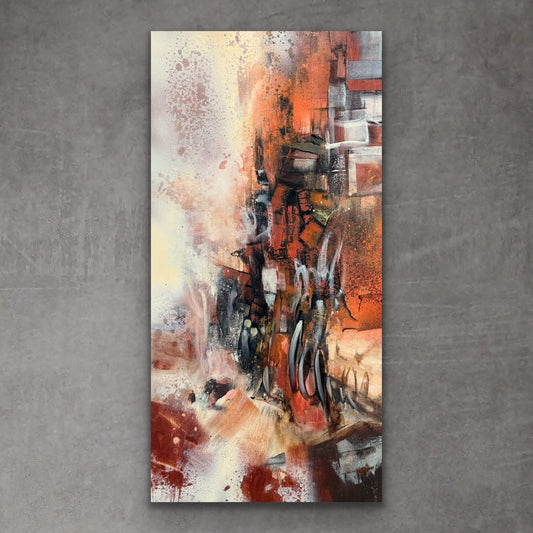 Fragmented in Motion, 30" x 15"