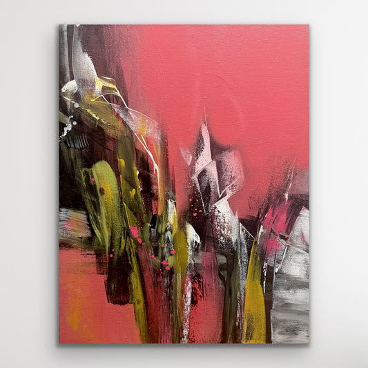 Sunset Static, 14" x 18"