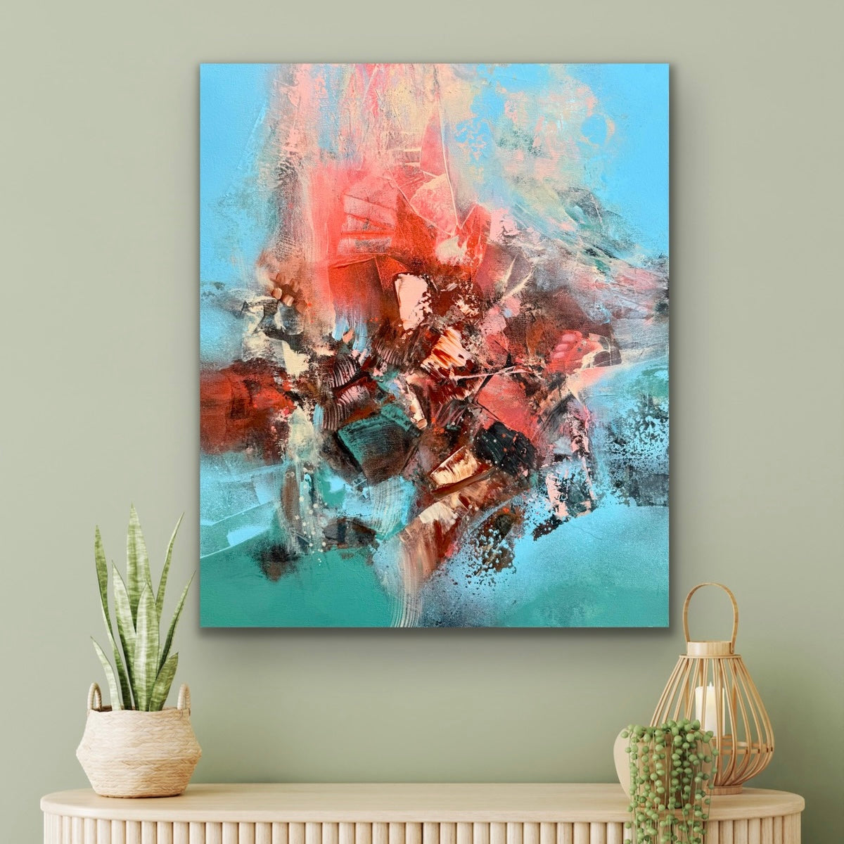 It's Sunrise and I'm Still Awake  24' x 18"