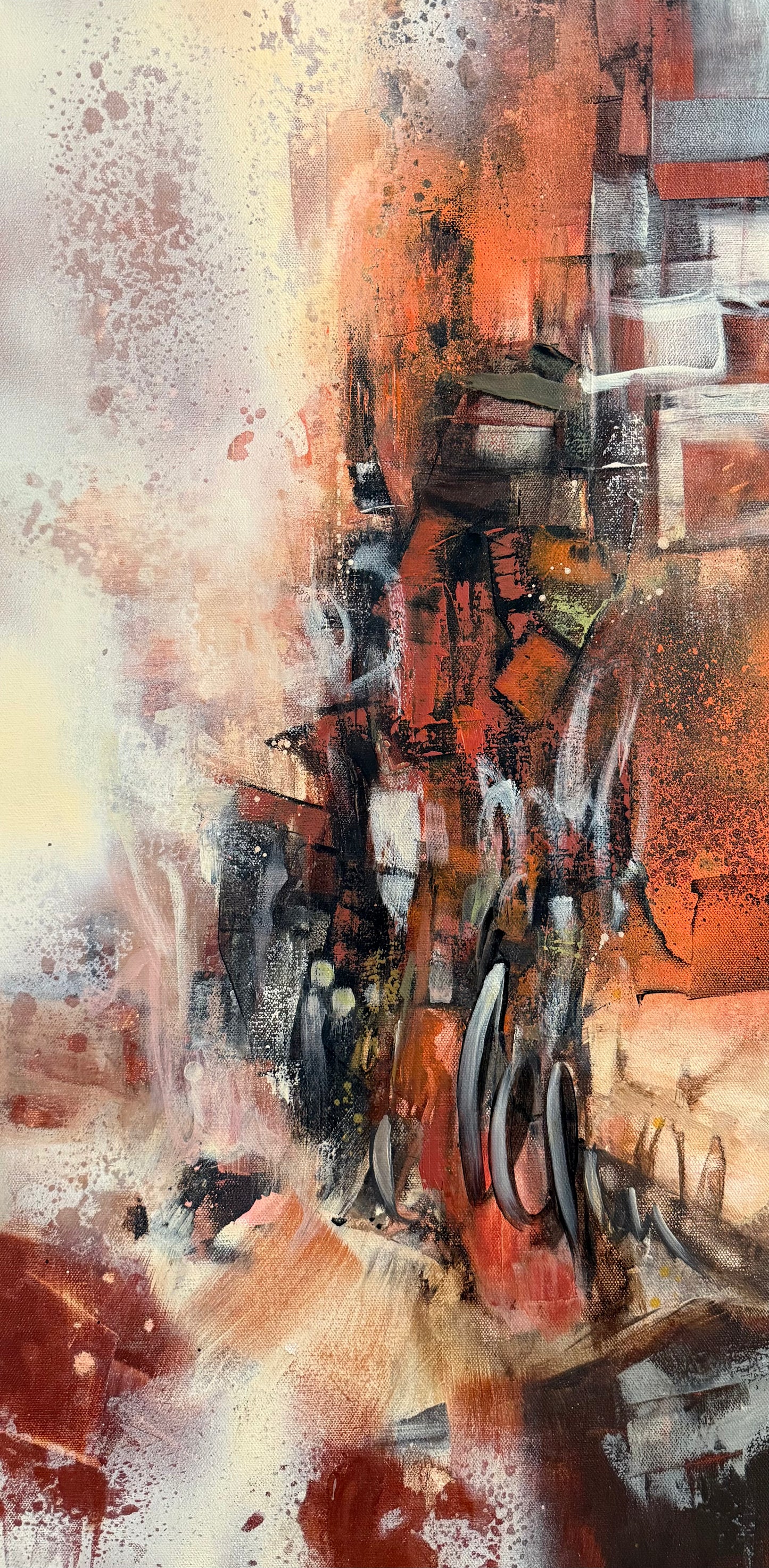 Fragmented in Motion, 30" x 15"